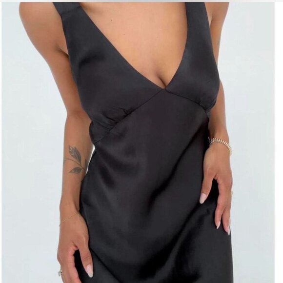 Rumored Sunset Strip Maxi Dress Size XS Black - Picture 3 of 3